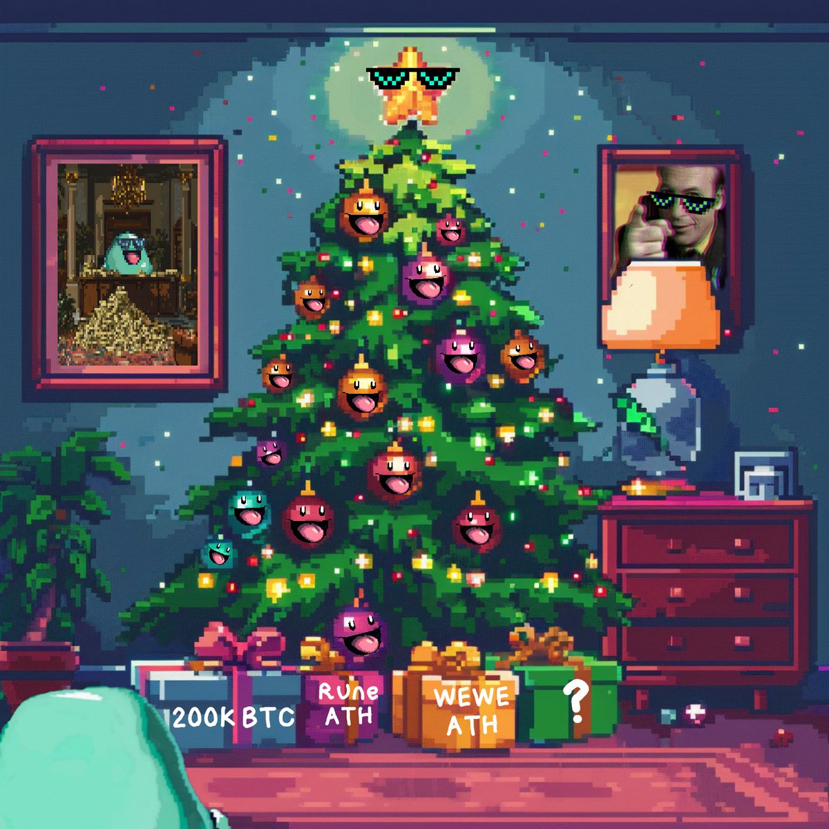 Just put up the Christmas tree. What are you hoping to get?