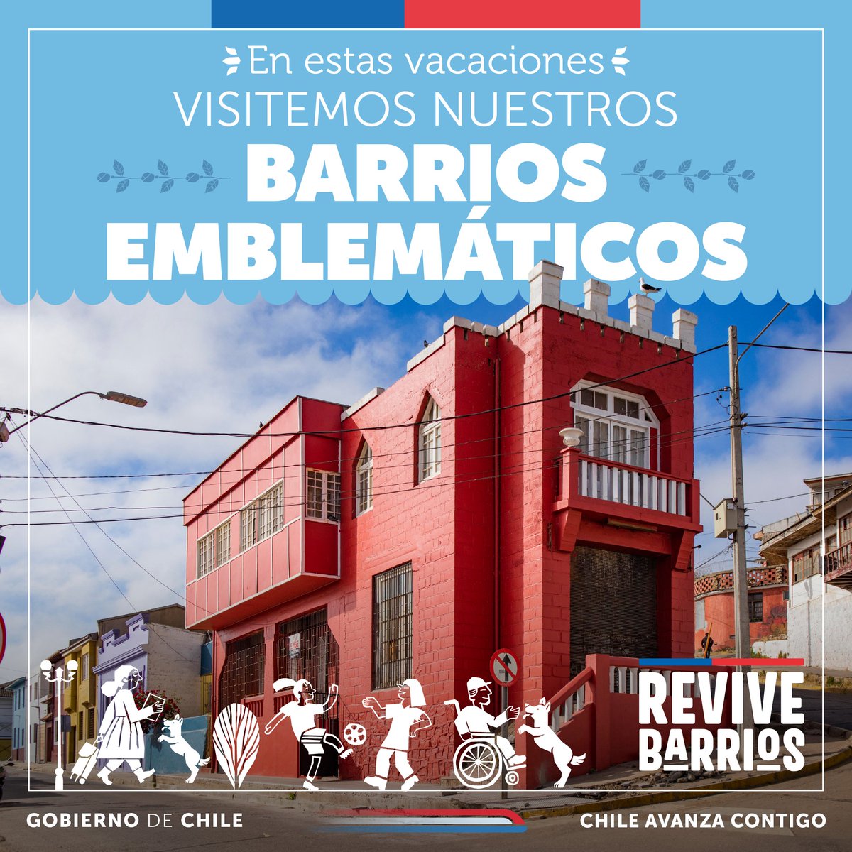 laSubdere's tweet photo. 🏖️☀️Este verano, recorre los barrios emblemáticos mejorados gracias al Programa de Revitalización de Barrios e Infraestructura Patrimonial Emblemática de Subdere, que tiene como objetivo salvaguardar el patrimonio nacional para mejorar el entorno de la comunidad. https://t.co/2cniTCNxQ1