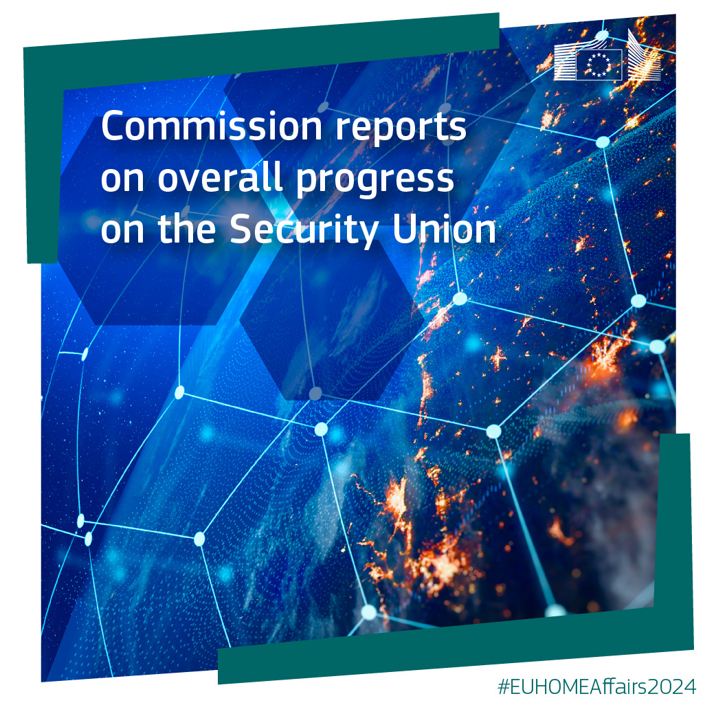 EUHomeAffairs's tweet photo. The EU is now stronger and better equipped to tackle #securityEU threats than ever before.
In 2024 we adopted the 7th Progress Report on the implementation of the EU Security Union Strategy, highlighting the main achievements of the #SecurityUnion ↓
#EUHomeAffairs2024