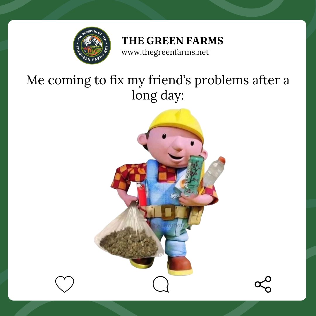 the_green_farms's tweet image. Fixing problems, one joint at a time.

#thegreenfarms #canadawideshipping #BCfarms #weedlovers #cannabisclub #cannabisindustry #cannabiscommunity #cannabisculture #weed #weedmob #420friendly #stonerfam #420fam #ouieed #Mmemberville
