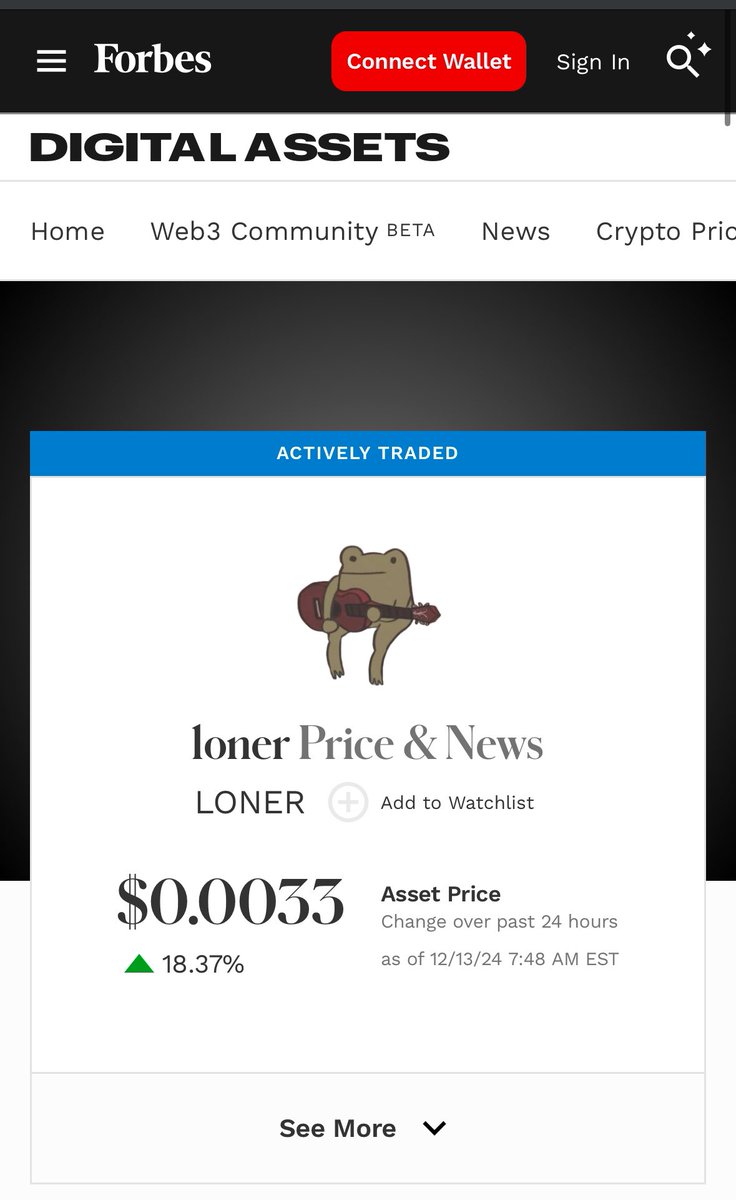$Loner made it to <a href="/ForbesCrypto/">Forbes Crypto</a> 🚀 boolish