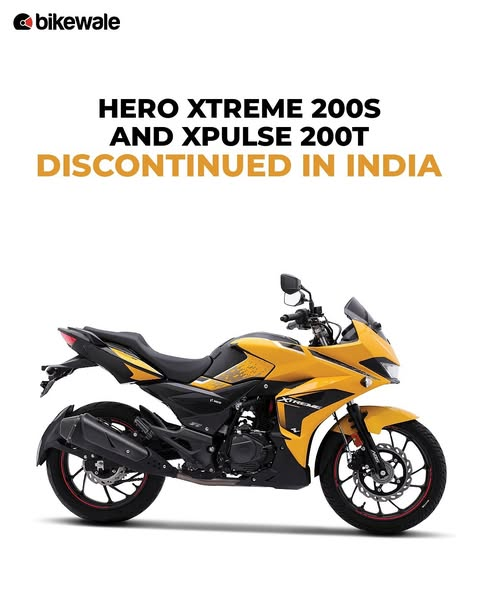 BikeWale's tweet photo. The Hero Xtreme 200S and the Xpulse 200T have been discontinued in the Indian market. While the company has not given any reason to pull the plug on these bikes, the low sales volume seems to be one of the reasons.
#hero #xtreme200s #xpulse200T #bikewale #bwnews #bikes https://t.co/DcyIbvkIEt