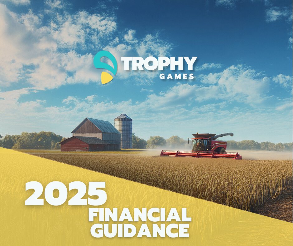 2025 FINANCIAL GUIDANCE

REVENUE - DKK 85m - 106m
EBITDA - DKK 16m - 20m
EBT - DKK 6m - 9m
Read the full guidance here: trophy-games.com/news/2025-fina…

#firstnorth #aktier #investering #børsen #gamesindustry