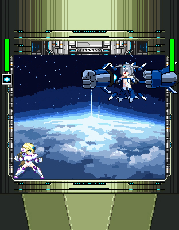 aimerluna2nd's tweet photo. ラスボス戦、宇宙ステージのドット絵背景ができました！  https://t.co/xmX5xfXBkS #自作ゲーム #ドット絵 #pixelart #アクションゲームツクール https://t.co/eLnqklRXwL