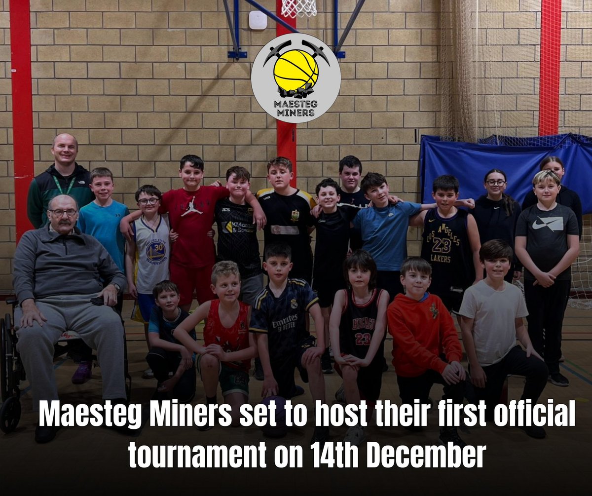🚨 Exciting news from Maesteg Miners! 🚨
The Maesteg Miners are set to host their first-ever tournament this Saturday, 14th December, at Maesteg Sports Centre! 🏀

Read more on our website: basketball.wales/basketball-wal…

Good luck to all the teams playing in the tournament! 🎉👊