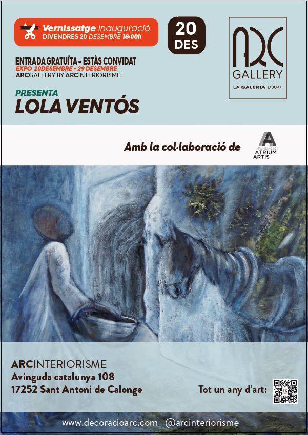Exposició de Lola Ventós a Arc Galeria de Calonge, en les seves obres, Ventos ens transporta “en la pell de la terra un teler”, combinant elements visuals i poètics per crear una experiència immersiva i emotiva.
