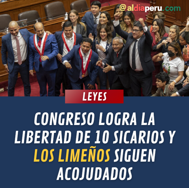aldiaperupe's tweet photo. #HECHOS: La ley 32181 aprobada por el Congreso y promulgada por Dina Boluarte liberó esta hoy a 10 investigados por pertenecer a la org. criminal 'Hienas Verdes'. Todo indica que los limeños creen que los sicarios nunca tocarán a su puerta.

TAG: keiko fujimori #mensajealanación https://t.co/u5KwzfpvjT