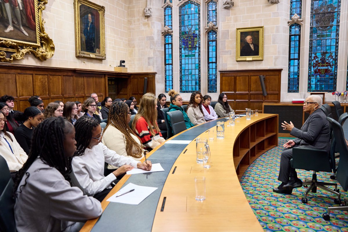 During a break from hearings yesterday, Dame Janice M. Pereira hosted an Ask a Justice session with the London Academy of Excellence and St Angela’s Ursuline School.

The students asked Dame Janice for careers advice, alongside questions about her role as a judge.