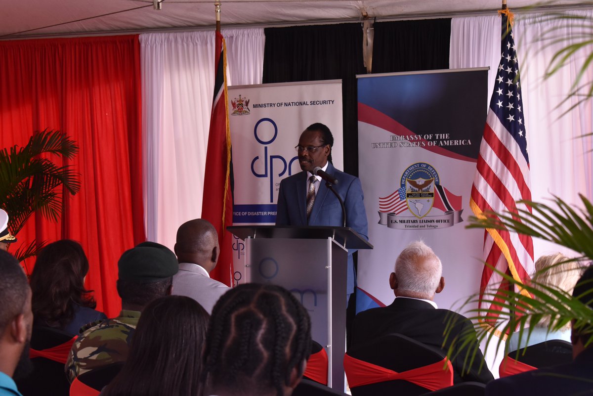 On Tuesday 10 December 2024, the ODPM facilitated a handover ceremony of essential equipment and supplies donated by the United States Southern Command at the National Emergency Operations Centre, Mausica. These equipment and supplies were handed over to the ODPM, the Siparia