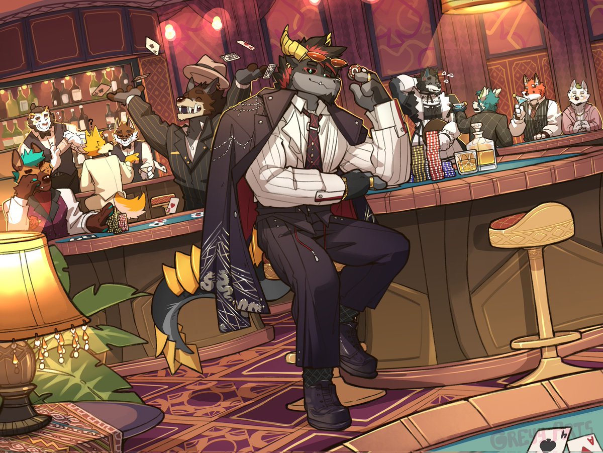 greyy_arts's tweet image. Casino gang