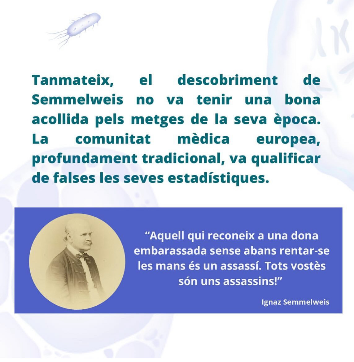 DescobertesUB's tweet photo. Qui va ser el Doctor Ignaz Semmelweis?? Descobreix la seva història 🦠🧼🫧 https://t.co/scjHQ5hUV2