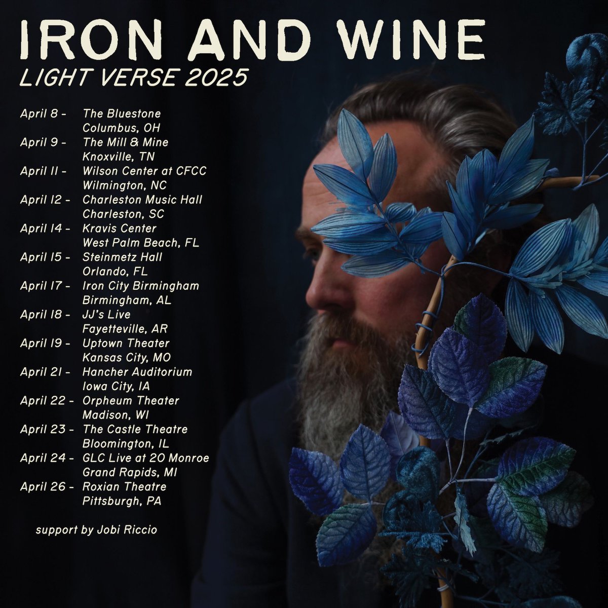 Today is the day - tickets for the Light Verse 2025 Tour are onsale (10:00AM local)! Spring concert tickets are the gift that keeps on giving ~ 

Tickets: bit.ly/IWTours

Support Jobi Riccio
Live Visuals @manualcinema
