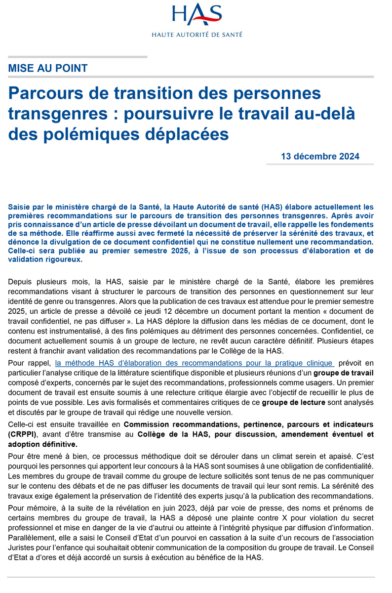 Haute Autorité de santé tweet media