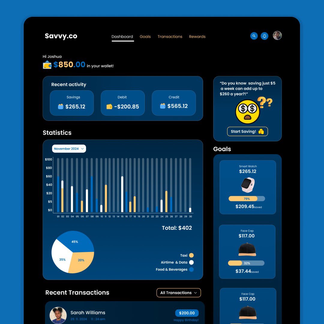 Rayohhhh's tweet photo. Did you say dashboard but make it playful?
Here you go!
Day 09/30days UI challenge!
A or B?
#ui #designers #DesignInspiration #Tech4All #figma #WebsitDesign https://t.co/FvhvS63cRa