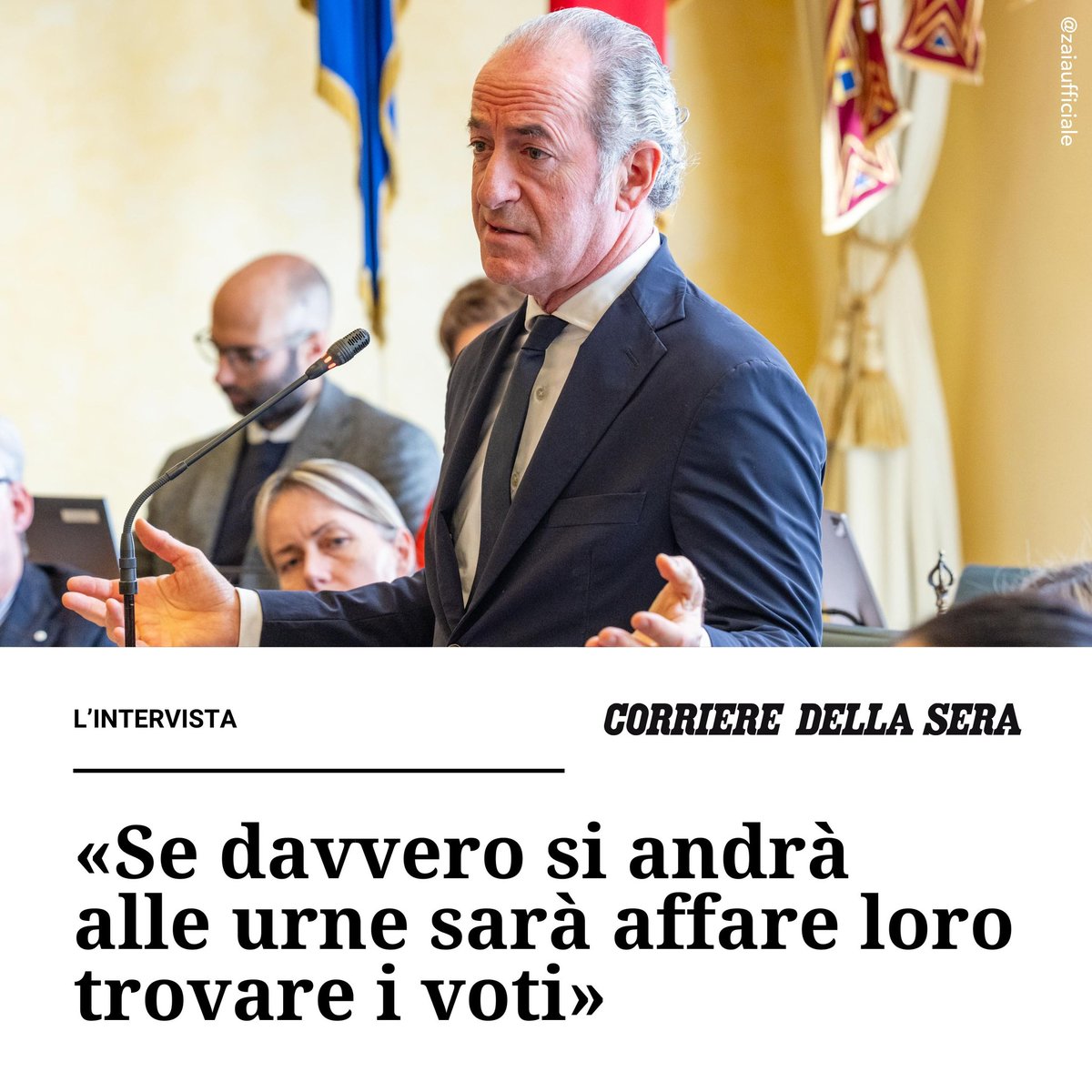 Luca Zaia tweet media