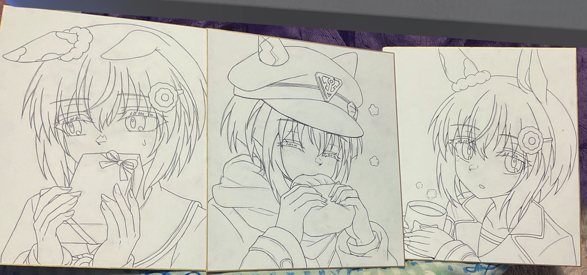 僕も色紙描き進めてます
これからコピック塗り工程 