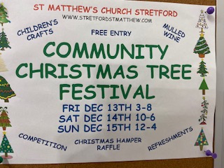 It's our Christmas Tree Festival this weekend at St Matthew's. Come along and enjoy the amazing number of beautiful Christmas trees!