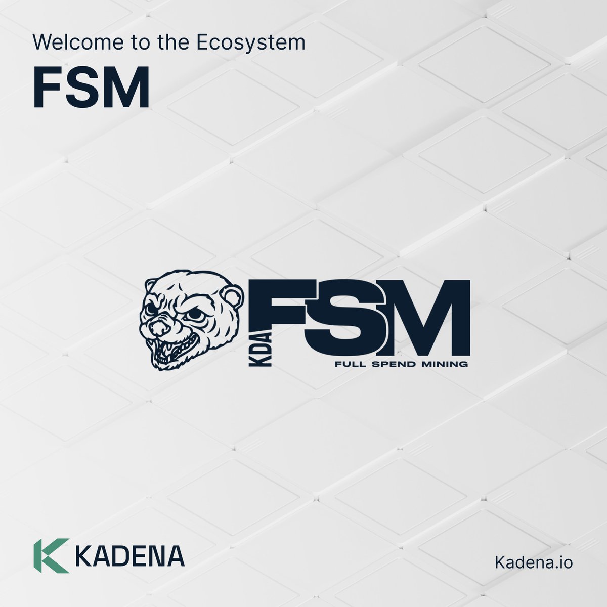 kadena_io's tweet photo. Welcome @FullSpendMining to the Kadena Ecosystem!

Full Spend Mining connects crypto mining with NFT ownership, enabling holders to access mining benefits through their community-driven ecosystem.

We are excited to have you in the $KDA ecosystem!  

🔗 https://t.co/a6CNzI1AED