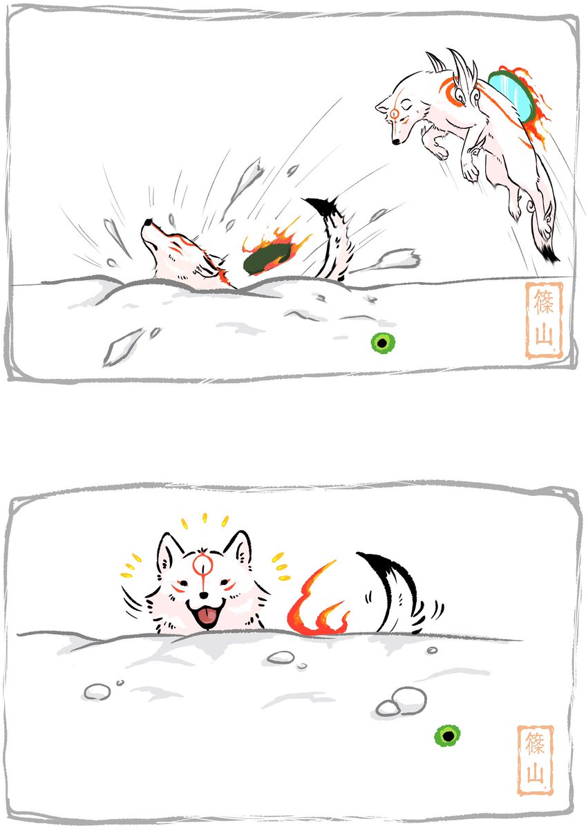 新規絵描くまで過去絵でお祝い🌸⛩️🌸

#Okami
#大神
#大神完全新作おめでとう 