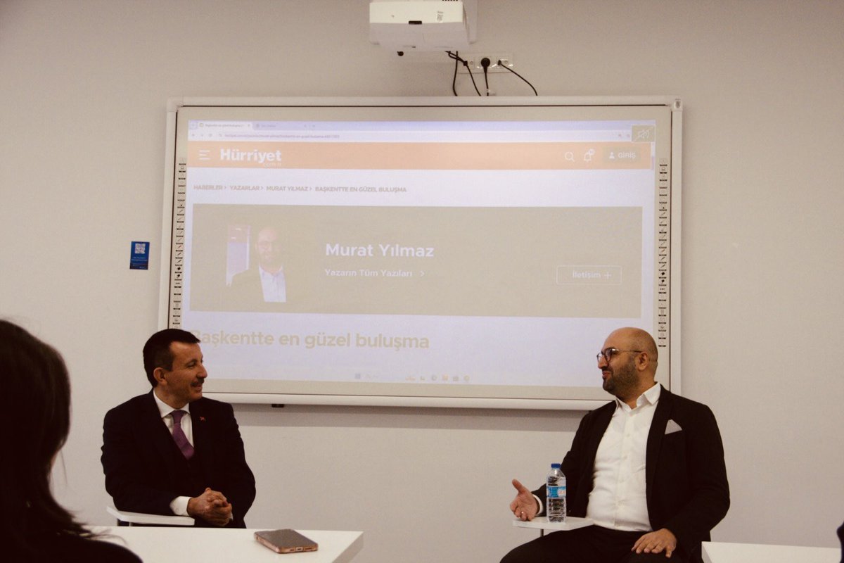 asimbalci's tweet photo. Ankara Medipol Üniversitesi’ndeki Kurumsal İletişim dersimizin bugünkü konuğu Hürriyet Gazetesi Ankara Haber Koordinatörü ve Köşe Yazarı Sn. Murat Yılmaz oldu. 

Öğrencilerimizle mesleki deneyimlerini paylaşan Sayın Murat Yılmaz’a teşekkürlerimizi sunuyoruz.

@myilmaznet https://t.co/Xo7j3q2fM0