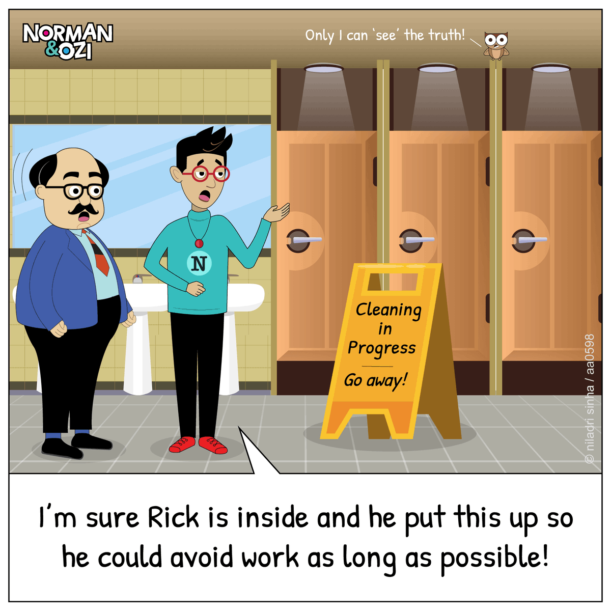 norman_ozi's tweet photo. 🧑‍💼How to avoid work as long as possible 101.🤫
https://t.co/9YkF3Cns8Y
#sarcasm #officehumor #officefun #workmemes #relatable #funny #officelife #cartoonoftheday #dailymemes #humor #cartoons #dailydose #howto #comics #officememes #humoratwork https://t.co/oW3IKWsDiH