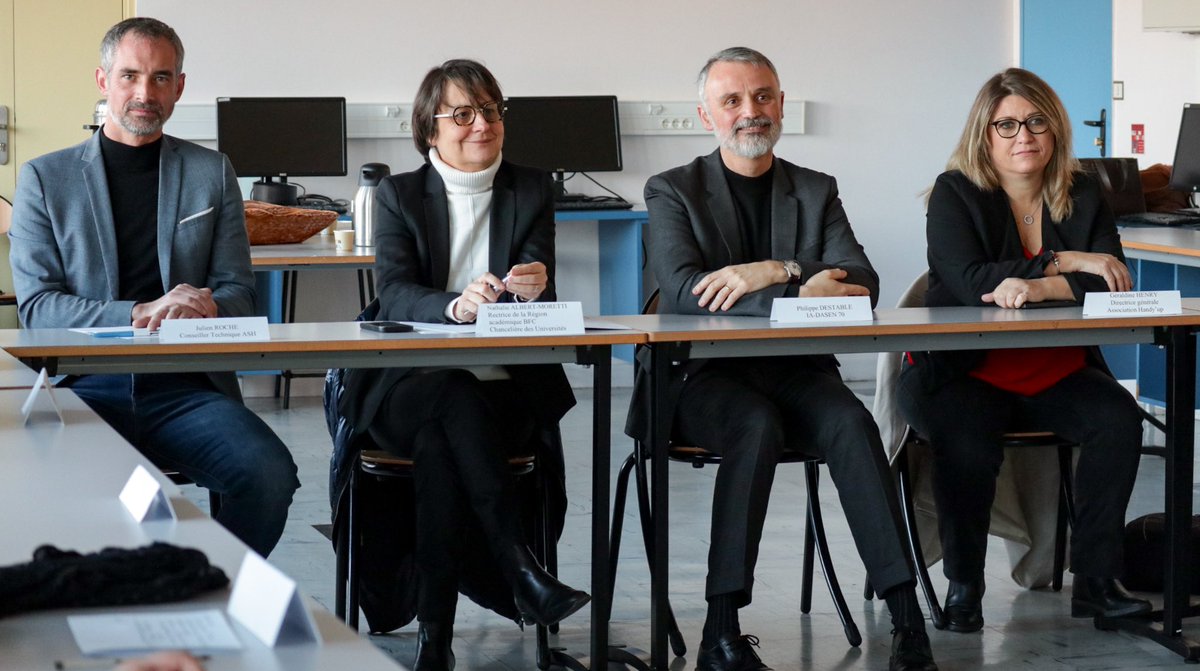Inauguration par la rectrice <a href="/NathalieAlber15/">Nathalie Albert-Moretti</a> du dispositif d’autorégulation du collège Louis Pergaud de Villersexel pour accompagner les enfants porteurs de troubles neurodéveloppementaux.

#autoregulation #education #college #handicap
