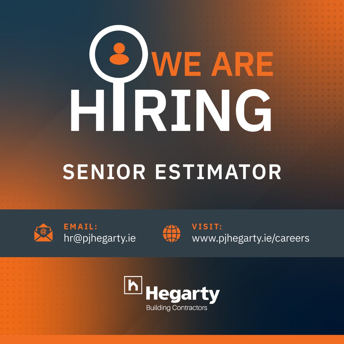 PJHegartySons's tweet image. Construct your future with PJ Hegarty 🏗️

We are hiring a #SeniorEstimator to join our team in #Cork. Read more about the position here: pjhegarty.bamboohr.com/careers/69

#Hiring #Estimator #BuildingPartnerships