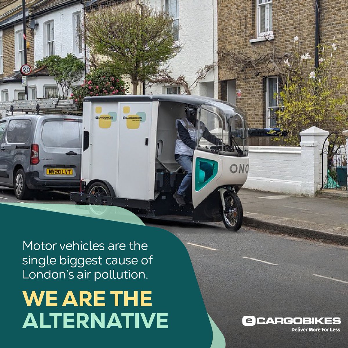 Our goal is to provide a sustainable service that reduces pollution and congestion, improving health and quality of life. 
By switching to e-cargobikes your organisation can immediately make a difference  To find out more visit e-cargobikes.com
#cleanair #homedelivery