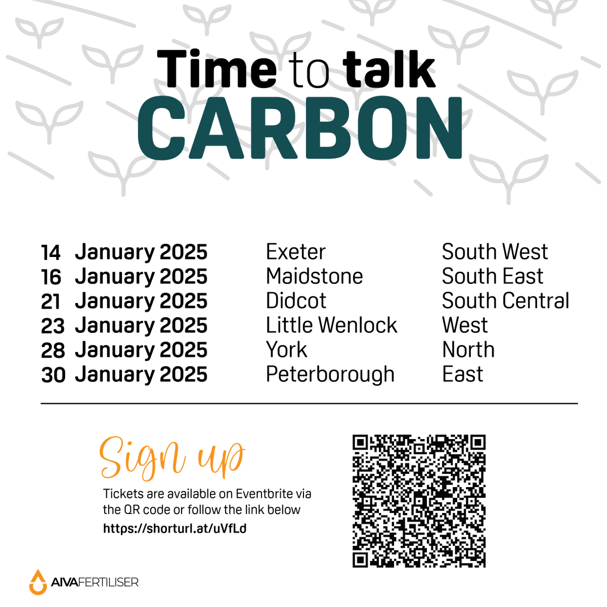 AivaFertiliser's tweet image. Get to know the speakers talks ahead of the upcoming #TimetoTalk #Carbon sessions in January.

Last on the list of contributors to these sessions, the team will be presenting  'AIVA's approach to carbon'

Tickets are still available here shorturl.at/XxYdL
