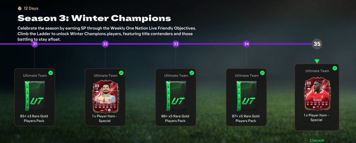 PedsanUT's tweet image. 🟢HOW TO WIN UP TO 28 LEVELS OF EA FC 25 SEASON PASS🟢

🔁/❤️ are greatly appreciated

This guide includes:

▶️Objectives and order of priority
▶️Tips on how to complete them without even noticing it

It might not be as extensive as it was during previous season because most of…