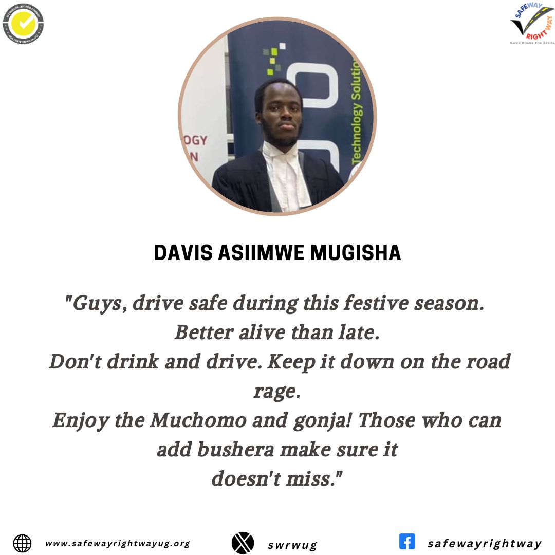 swrwug's tweet photo. #RoadUser, as you embark on your exciting journey to your country home for the #festiveSeason , @AsiimweDMugisha has a #safety_tip message for you👇😅 https://t.co/YAl2CSFSEU