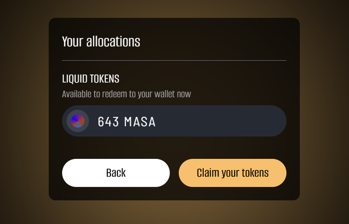 PNimedez's tweet photo. Masa updated the $MASA token contract on Base.✅

If you haven't claimed your remaining allocation yet, do it now.1 $MASA = $0.09

🔗https://t.co/ZFN2ungkHq

That's all!🫡

#Airdrops $MASA #Memes #bitcoin #Airdrop #Crypto #ETH #memefi #Trump #doge https://t.co/f54oi71Scu