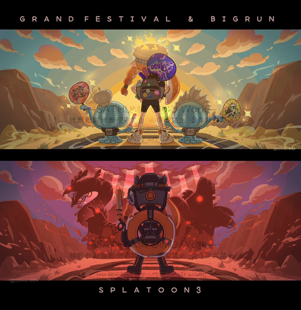 #今年も残りわずかなので今年一番伸びた絵を貼る
 #ビッグラン 
既に削除したものですがサイン入れ直したものを上げ🍠