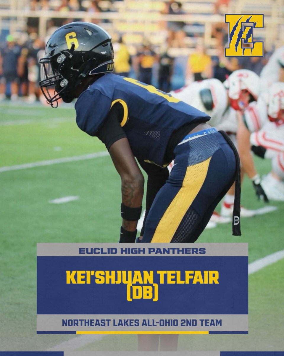EUCFOOTBALL's tweet image. Congrats @keishjuan being named 2nd TEAM All-Ohio....They don't even know!!!! @MarkPorter @247Sports @EUCPanthers @JohnTelich8