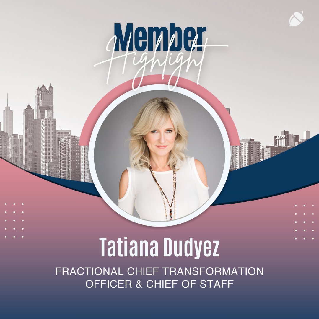 Meet Tatiana, our Fractional Chief Global Transition Officer, a powerhouse transforming wealth, and the female economy. She helps businesses adapt to the new world economy, focusing on sustainability, emotional intelligence, and strategic influence.

acornoak.net/tatiana-dudyez 🌍