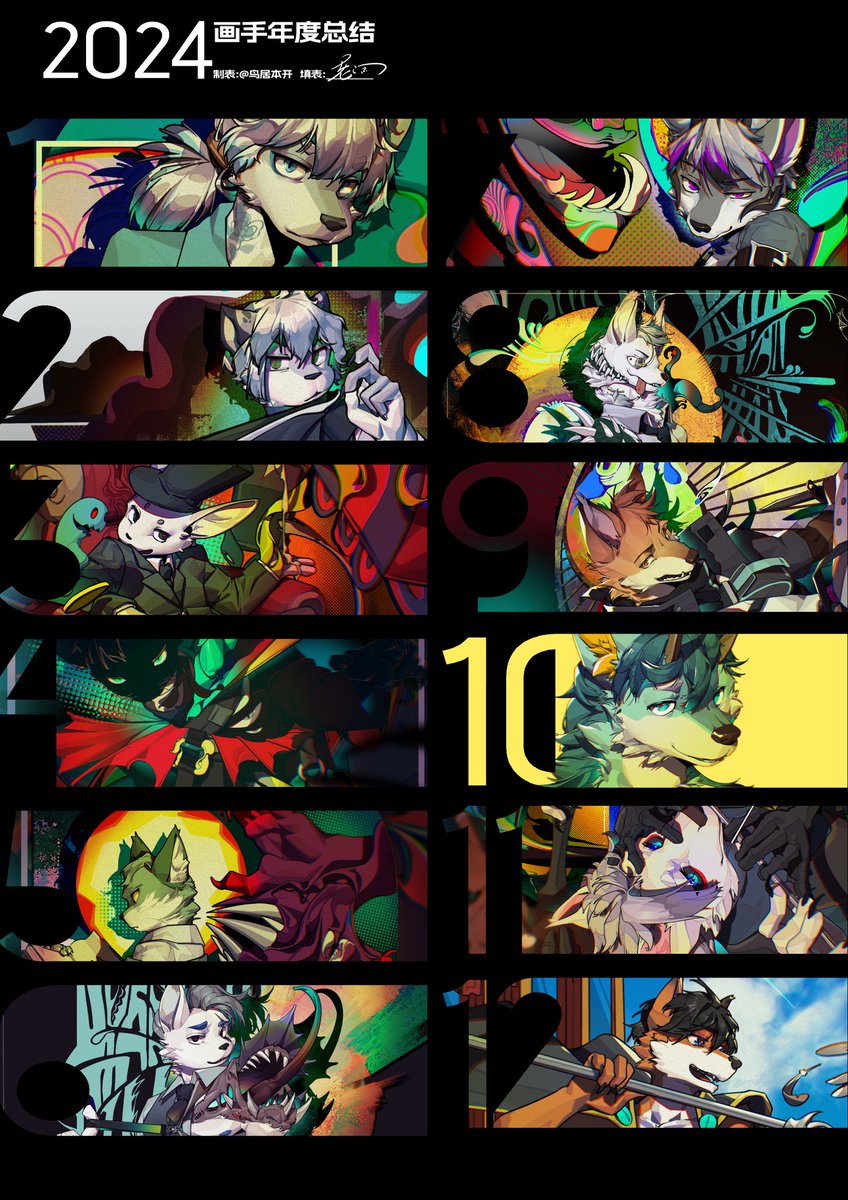 Jearggf's tweet image. 年终总结 #furry
