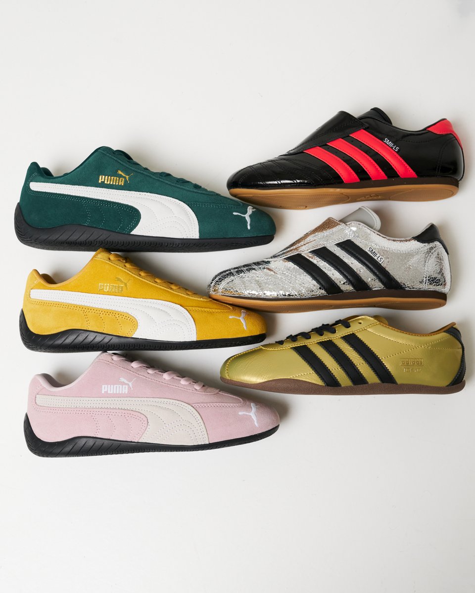 overkillshop's tweet photo. New low-profile sneakers from Puma and adidas just landed! Stay ahead of the curve with this sleek trend. For an extra statement, go for metallic styles to double up on the fashion-forward vibes.⁠
⁠
Shop Puma >> https://t.co/0w41uZvkqk

Shop adidas >> https://t.co/1x3Q4P66QB https://t.co/oxQElpiugJ