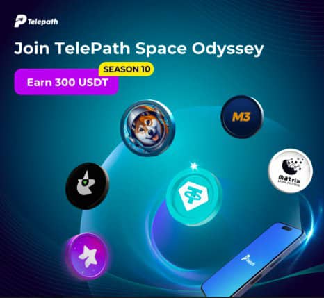 Hey Fam 👋! #MuskDog is collaborating with other projects to share resources and tasks. Don't miss out on this amazing event! Let's do it guys 🚀

💰 Welcome to the TelePath Space Odyssey Season 10 !

➡️ Get ready for free 300 $USDT

Join Now! ：t.me/TelePath001bot…