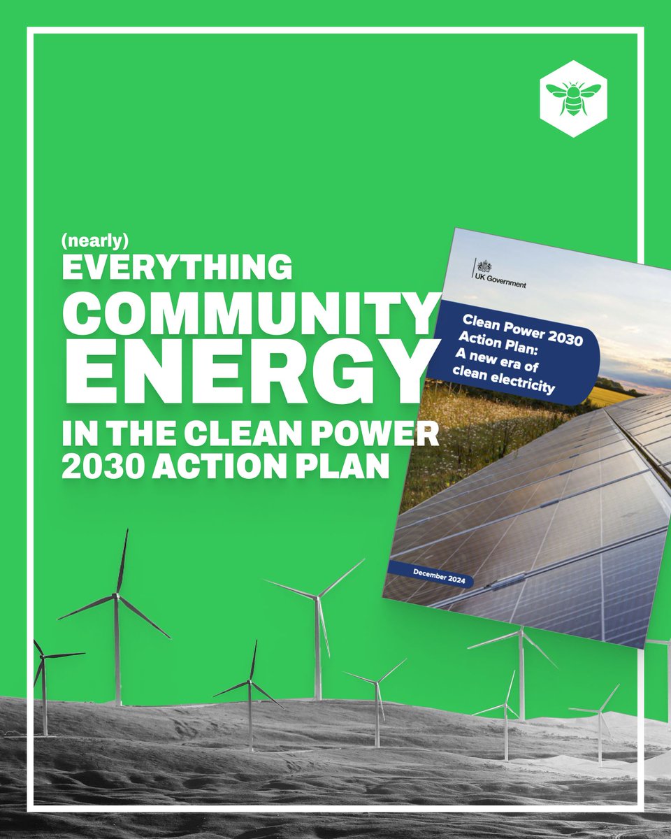 CoopParty's tweet photo. Community energy is being given spotlight it deserves in the Government's Clean Power 2030 Action Plan. 
 
Here's nearly everything community energy you need to know from the action plan: https://t.co/LcMJncIZIf