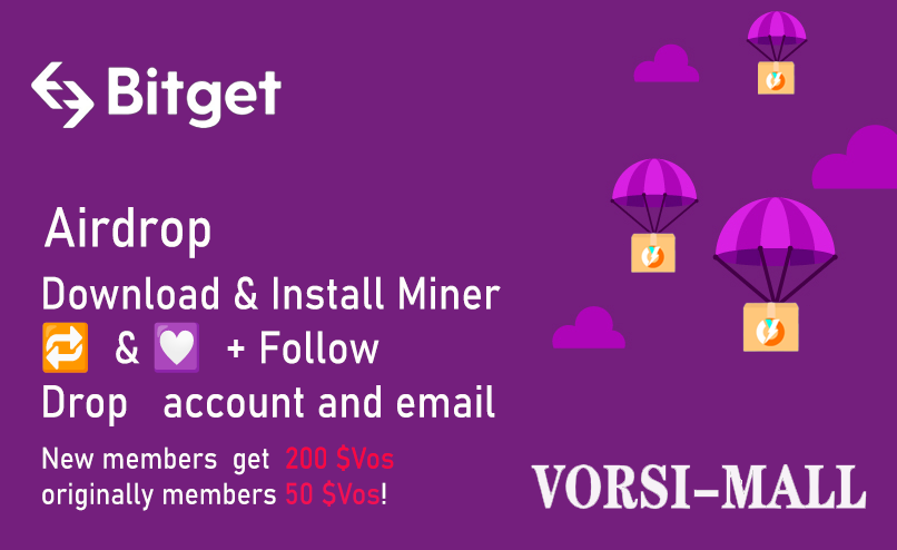 💥💥💥Bring on the rain!   🎁200 $Vos each Giveaway🧧
Download app.vorsi.org/download/vos.a… 
✅Install &amp; Register an account
✅Drop your account &amp; email
🔁  &amp; 💟  + Follow

Go!