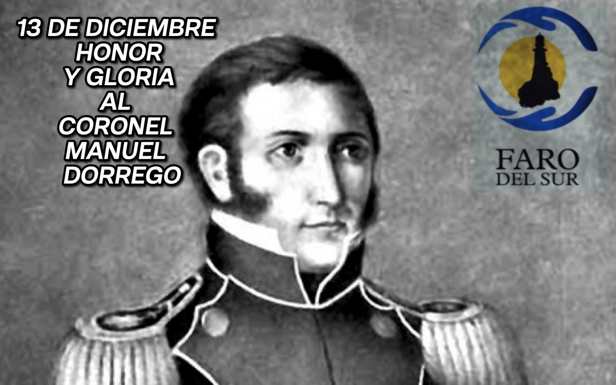 sur_faro's tweet image. El 13 de Diciembre de 1828 era fusilado el Coronel Manuel #Dorrego, en los campos de #Navarro dando paso así a una guerra civil en #Argentina de alrededor de 20 años.
