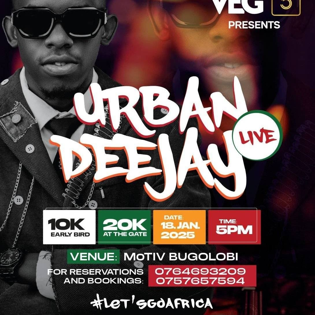 Get ready for the anticipated party of the year! Urban Deejay Live Season 2 is coming to town!
Join us on January 18th, 2025, at Motiv Bugolobi for an unforgettable night of:Electrifying dance moves
Non-stop fun
#MOTUSHUB 
#VINEENTERTAINMENTGROUP 
#UrbanDeejayLive  
#LetsgoAfrica