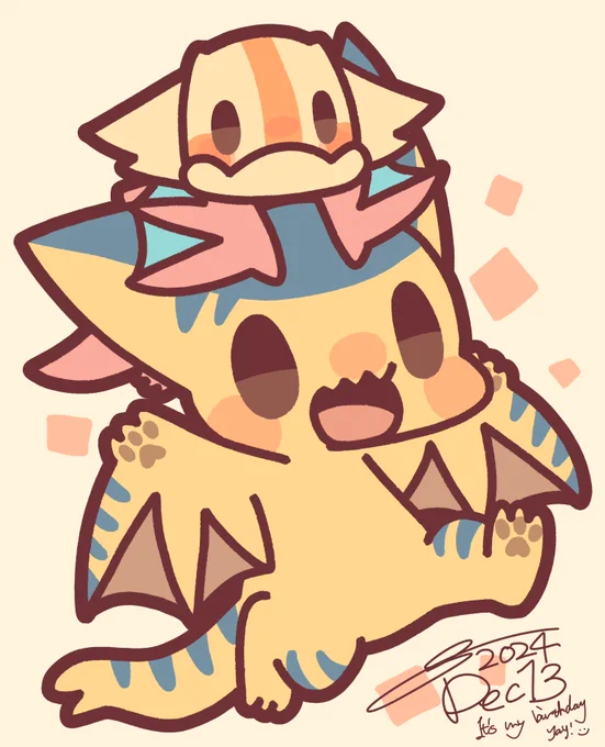 #今日のもんすたー2024年12月13日イャンクック/ティガレックス 