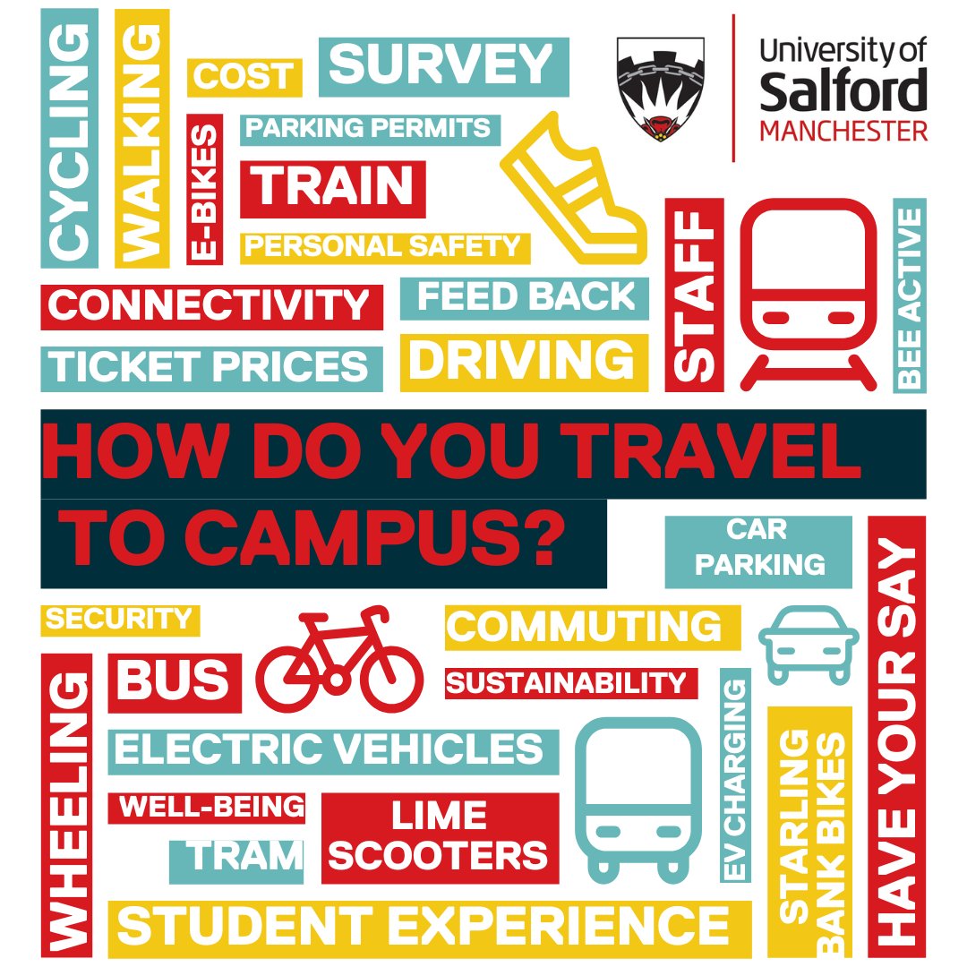 UoS Sustainability (@uos_sustain) on Twitter photo If you are a <a href="/SalfordUni/">University of Salford</a> student or staff member, complete the University Travel Survey!💡
The survey is your chance to give feedback and allows the University to improve your experience of travelling to and around campus✅
➡️Complete the survey here: bit.ly/UniSusTravel If you are a <a href="/SalfordUni/">University of Salford</a> student or staff member, complete the University Travel Survey!💡
The survey is your chance to give feedback and allows the University to improve your experience of travelling to and around campus✅
➡️Complete the survey here: bit.ly/UniSusTravel