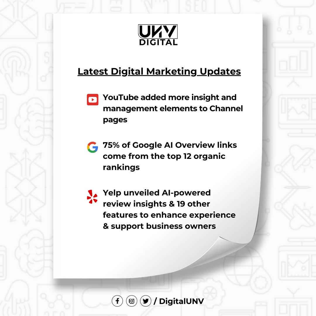 DigitalUNV's tweet photo. Latest from the world of Digital Marketing and Technology!

Stay tuned for the next dose of Updates!

#DigitalMarketing #TechTrends #MarketingUpdates #MarketingInsights #DigitalTransformation #TechNews #MarketingStrategy #FutureOfTech #AI #DigitalMarketingTrends #MarketingGrowth https://t.co/Km2kVArpZT