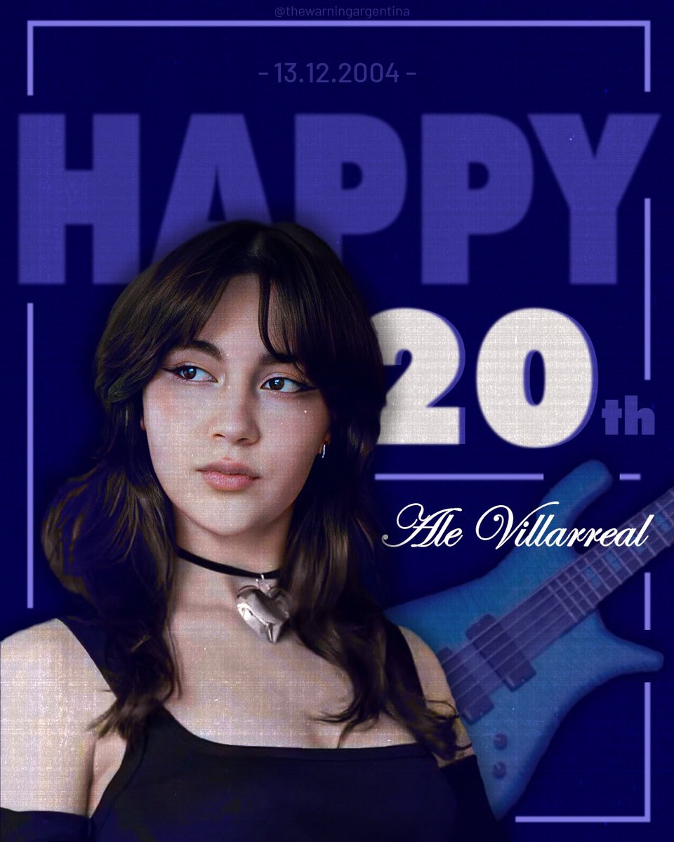 TheWarningArg's tweet photo. Feliz cumple Ale! 🥳💙 https://t.co/a4Vr0RDTCX