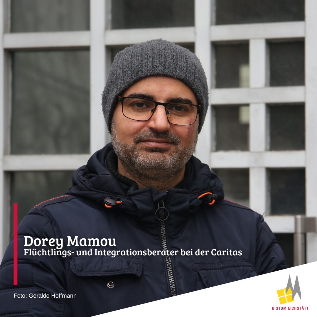 Flüchtlings- und #Integrationsberater der #Caritas, Dorey Mamou: Freude und Sorgen bei Menschen aus #Syrien bistum.org/syrien