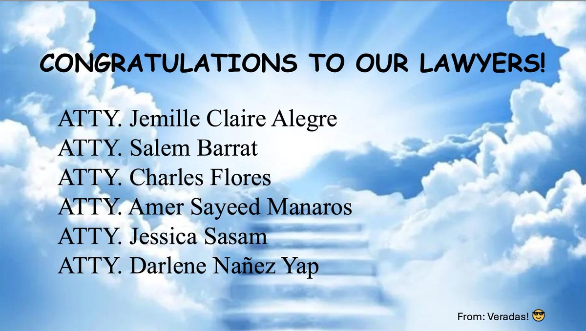 Veradas_'s tweet photo. congrats po, lahi na bar na pud unta atong adtuan katung naay entrance fee 👏🏼❤️😂 https://t.co/YkhbYpVRTC