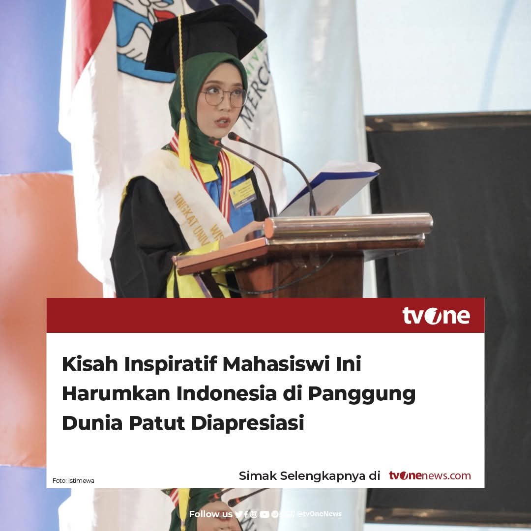 B3doel___'s tweet photo. Yg begini biasanya jarang viral🫢

Richel Megapaswati Theoranda, mahasiswi Universitas Mercu Buana, mengharumkan nama Indonesia di kancah internasional dengan meraih Juara 1 di International Storytelling Competition Asia-Africa International Model United Nations 2023 dan Juara 3 di BBC London. Prestasi lainnya mencakup gelar Mahasiswa Berprestasi LLDIKTI 3 serta Juara 1 English Speech and Talent Show Competition nasional.