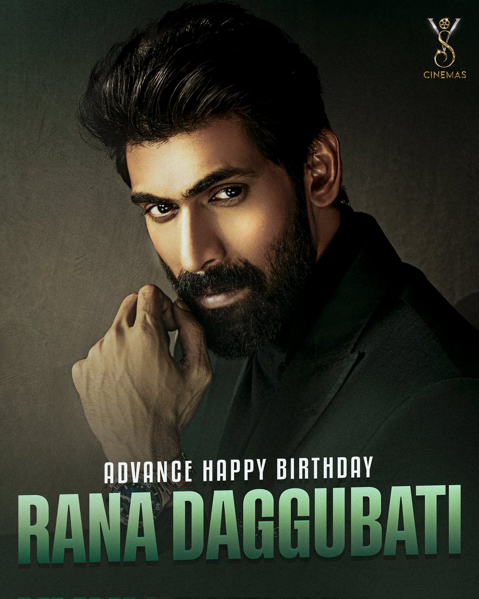 UrsVamsiShekar's tweet photo. Advance Birthday wishes to the incredible @RanaDaggubati. 🎊🎂
#RanaDaggubati #Rana #TheRanaDaggubatiShow #Dec14 https://t.co/u75POoJvAQ